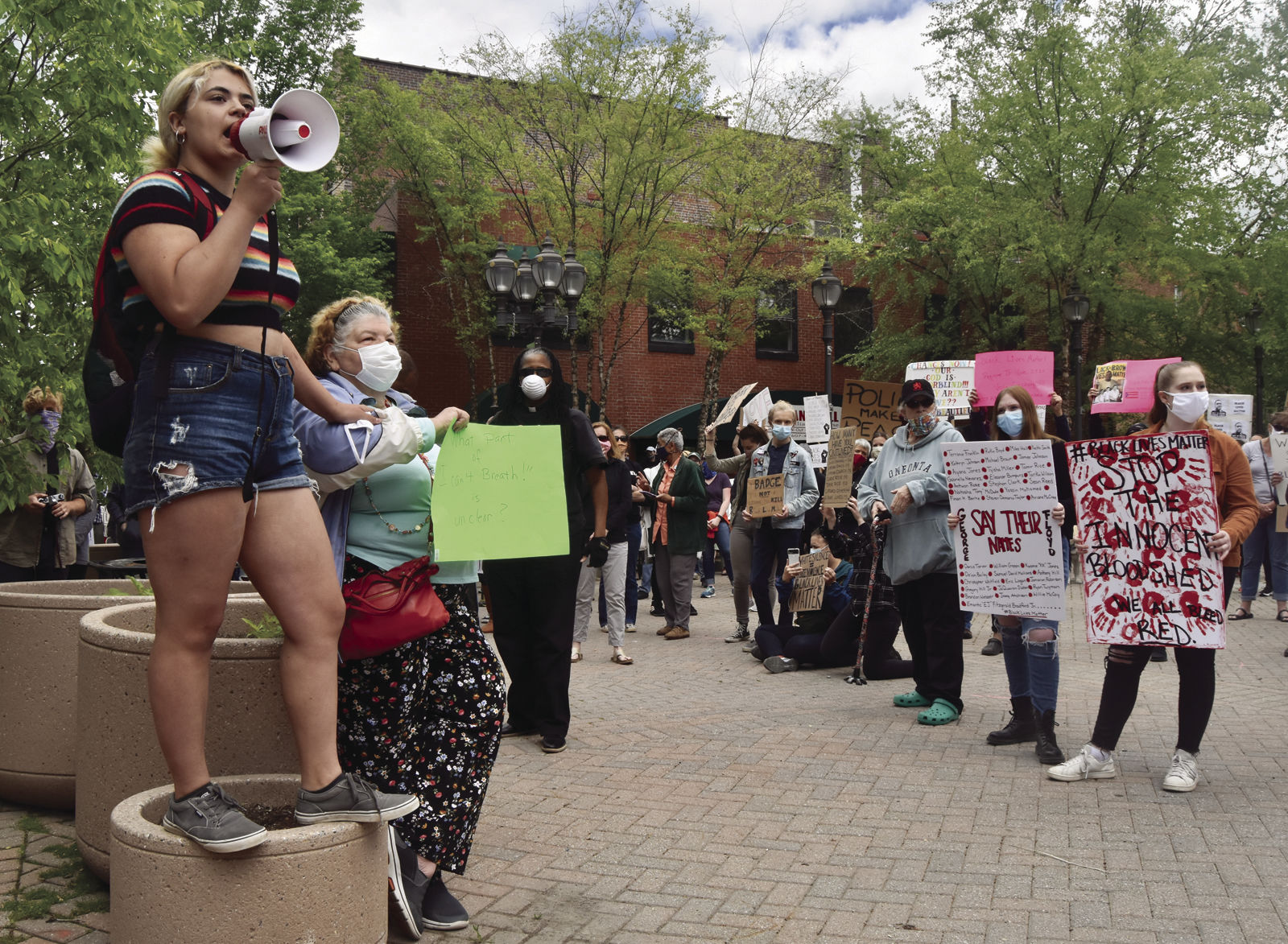 Hundreds attend 'Justice for George Floyd' rally in Oneonta